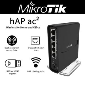 Mikrotik RBD52G-5HacD2HnD-TC hAP-AC² Mikrotik Router Indoor RAM 128MB