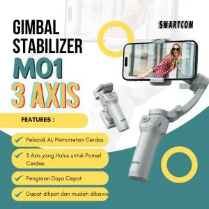 Gimbal Stabilizer HP 3 Axis SMARTCOM M01 bisa COD