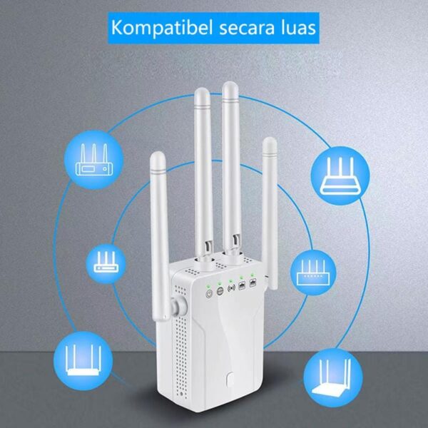 Wifi Extender, Penguat Sinyal Wifi 4 antena - Gambar 9